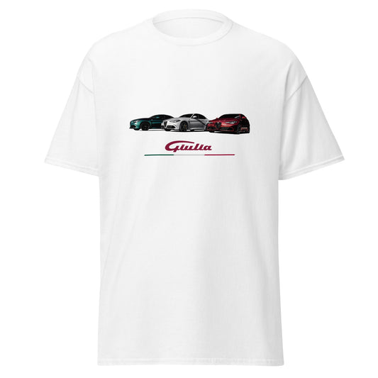 t-shirt alfa romeo giulia tricolore