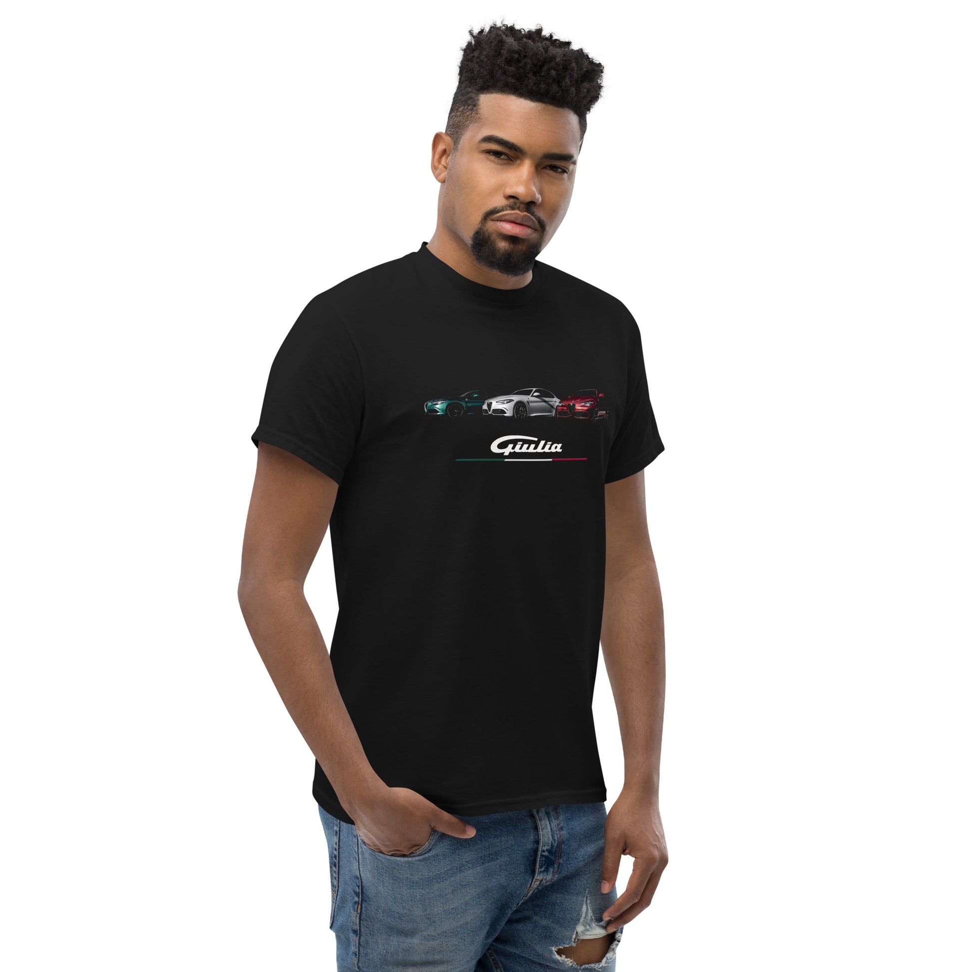 tshirt alfa romeo Giulia tricolore - Alfista Shop