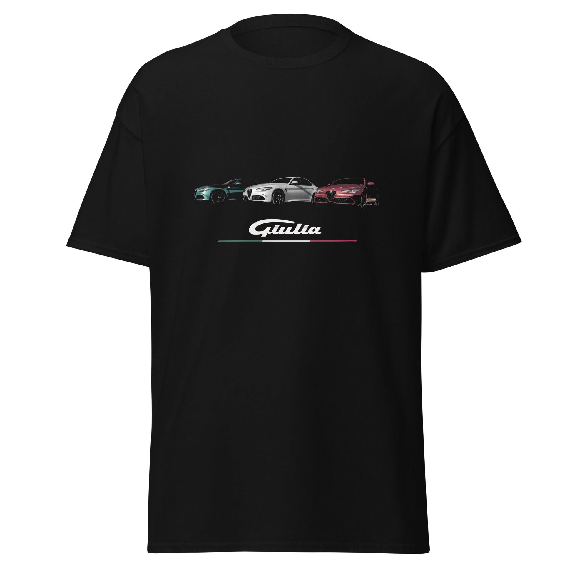 t-shirt alfa romeo giulia tricolore