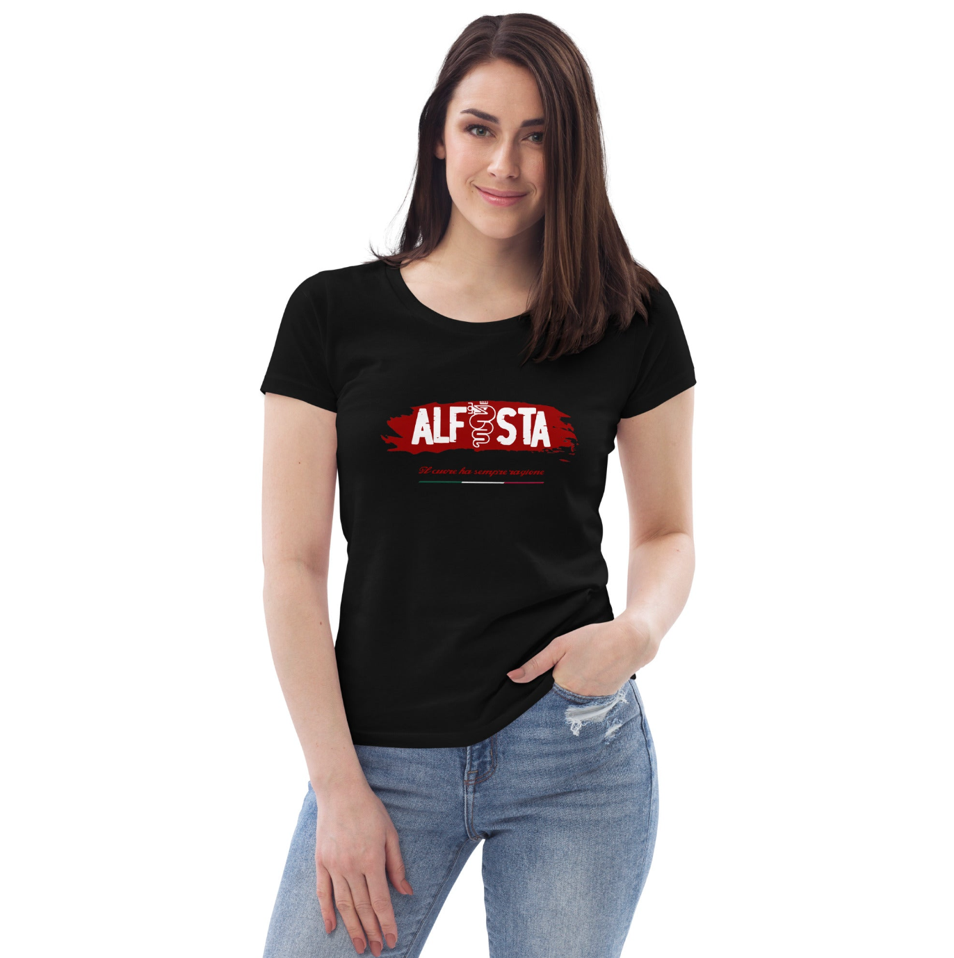 Tshirt ecologica aderente donna Alfista - Alfista Shop