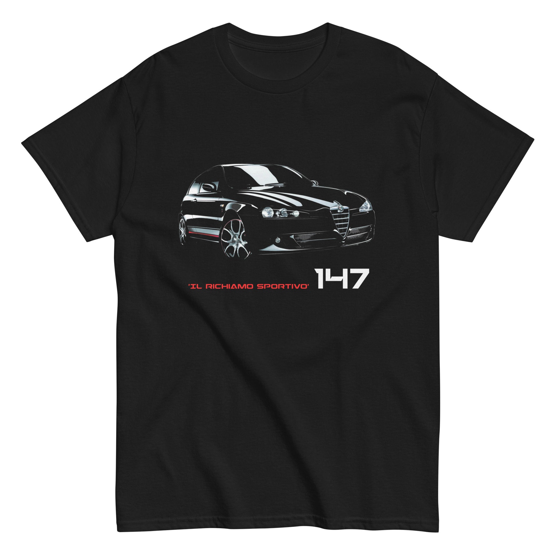 t-shirt alfa romeo 147 blackline