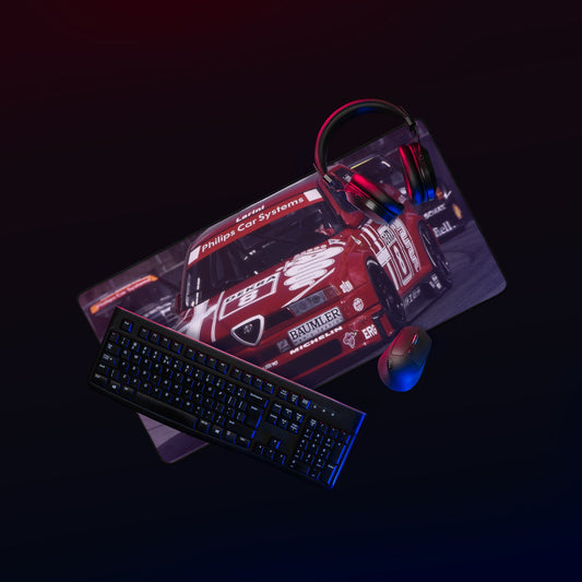 Tappetino da scrivania Alfa Romeo 155 V6 per gaming e lavoro - Design elegante per fan del motorsport