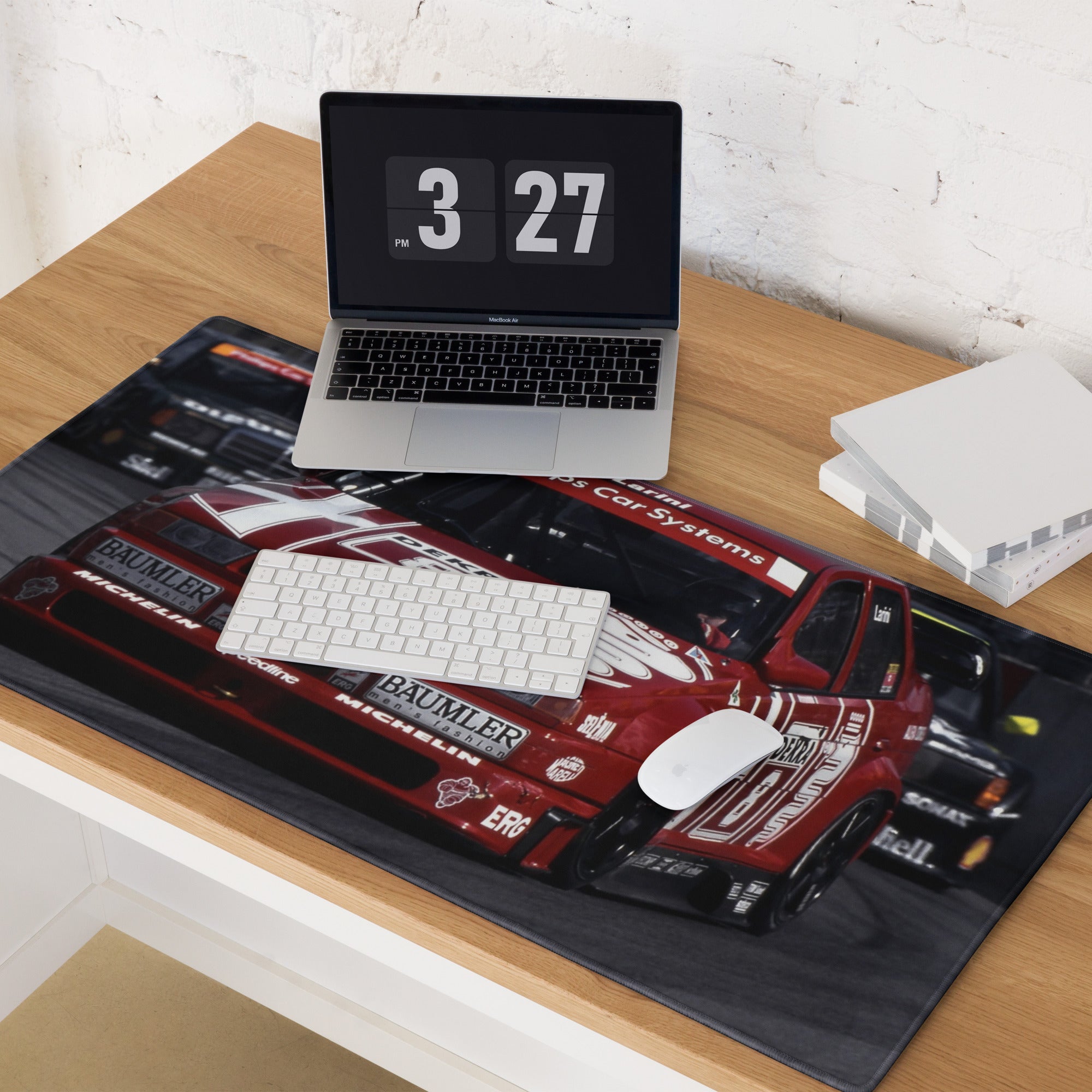 Tappetino da scrivania Alfa Romeo 155 V6 per gaming e lavoro Design elegante per fan del motorsport