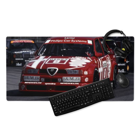 Tappetino da scrivania Alfa Romeo 155 V6 per gaming e lavoro Design elegante per fan del motorsport