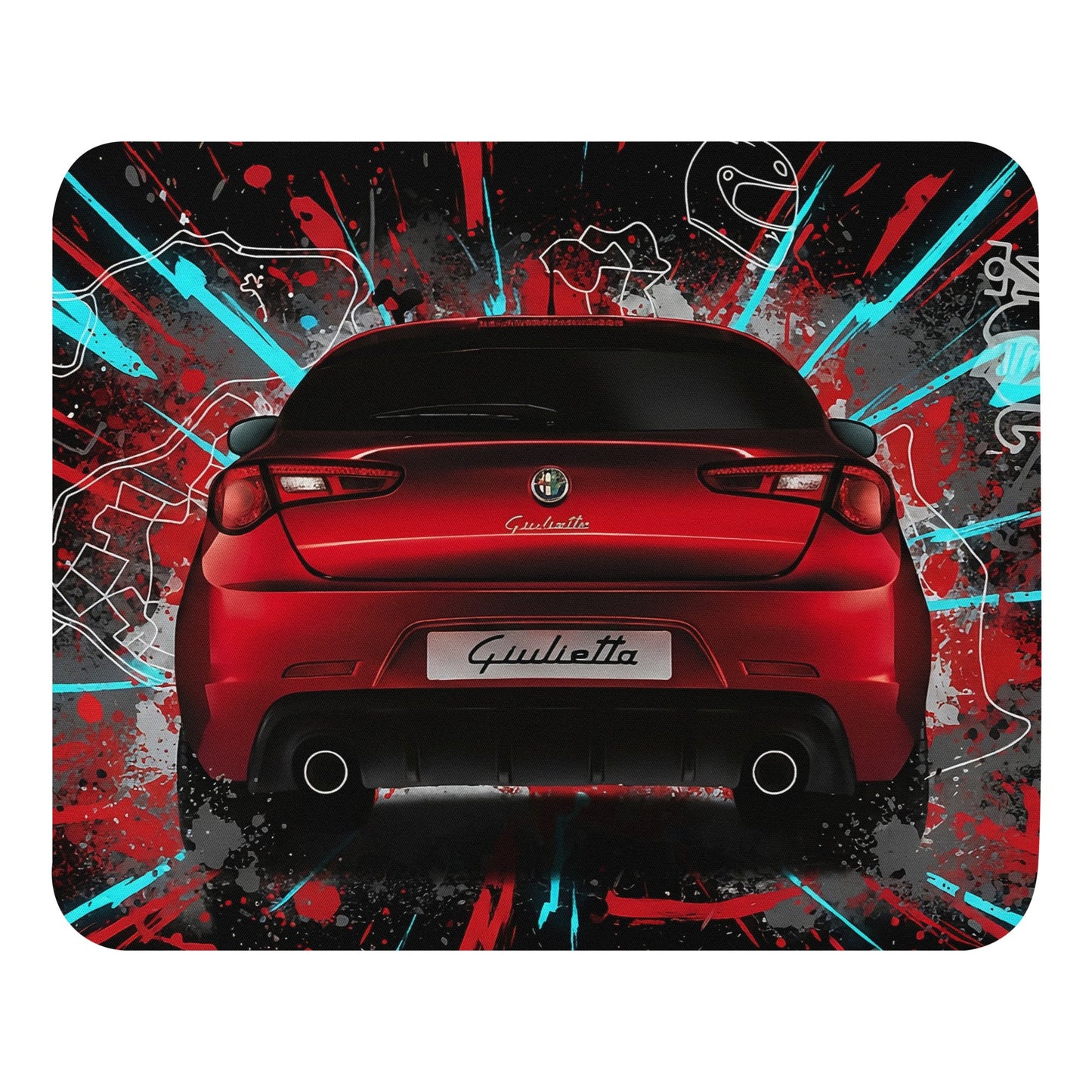 Tappetino Mouse Alfa Romeo Giulietta Quadrifoglio Verde | Stampa Artistica Auto