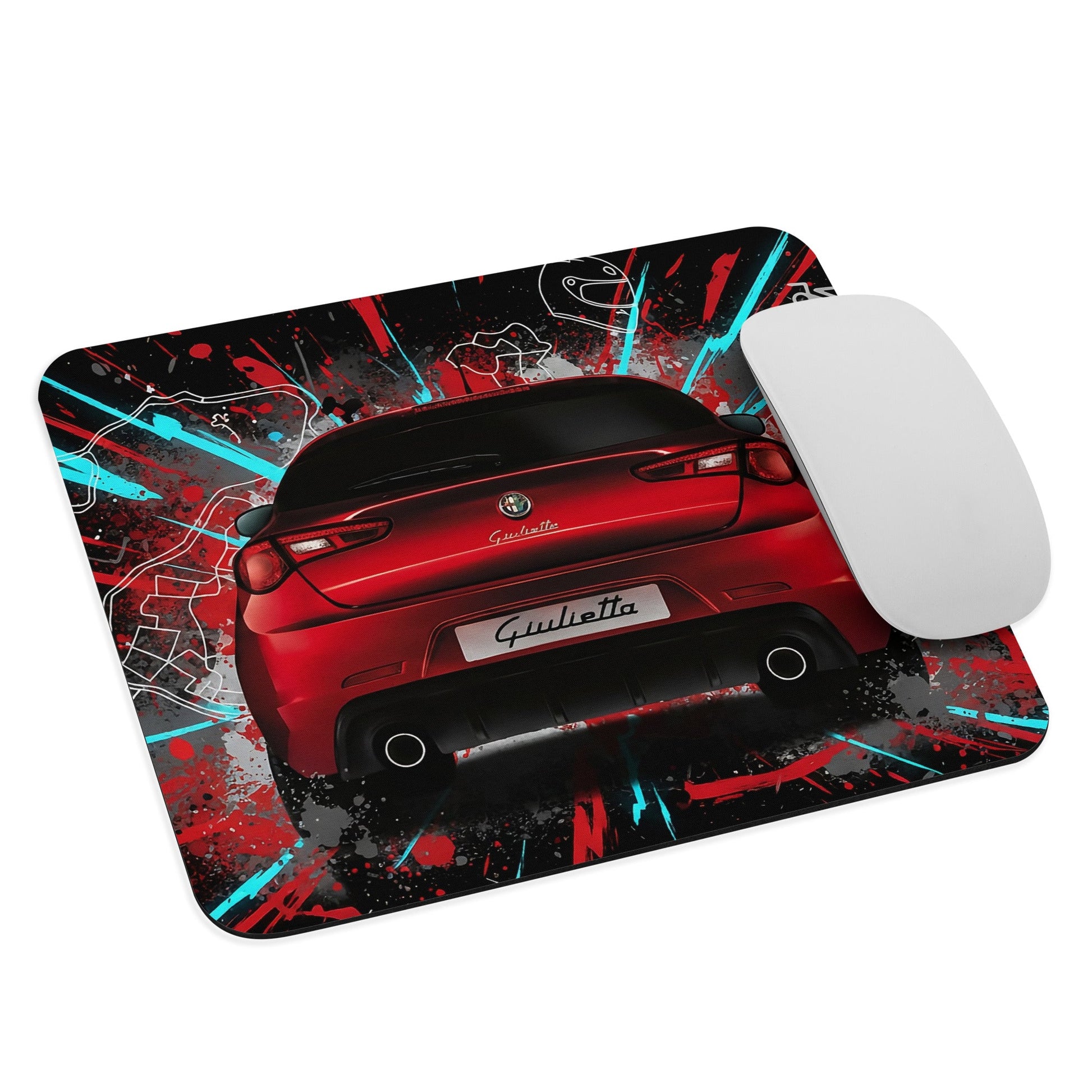 Tappetino Mouse Alfa Romeo Giulietta Quadrifoglio Verde | Stampa Artistica Auto