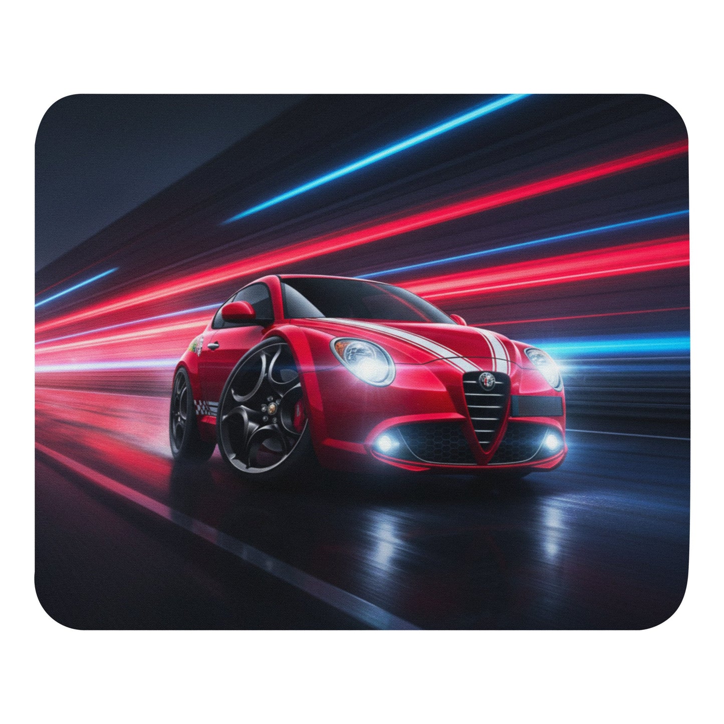 Tappetino Mouse Alfa Romeo Mito Quadrifoglio | Mouse Pad Design Unico da Collezione