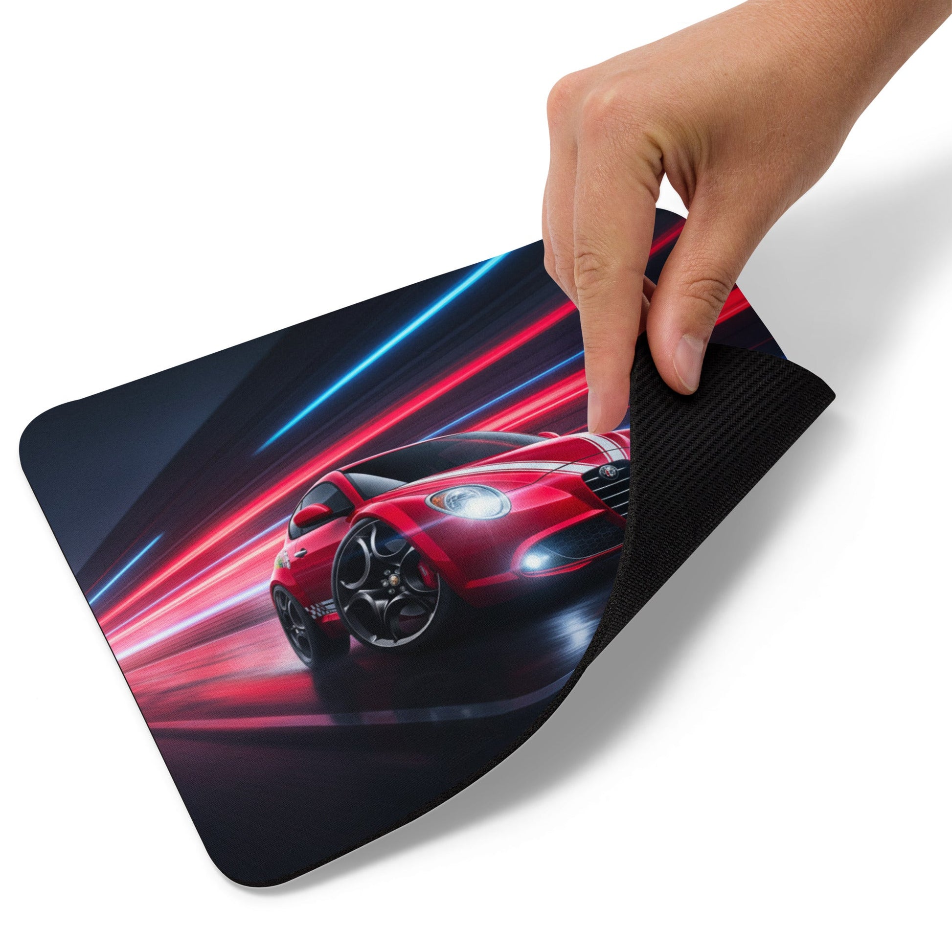 Tappetino Mouse Alfa Romeo Mito Quadrifoglio | Mouse Pad Design Unico da Collezione