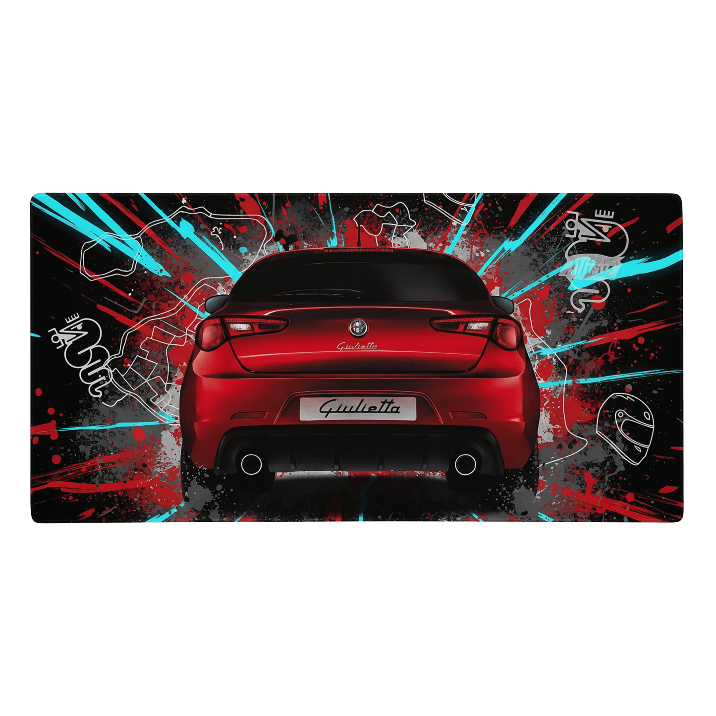 Tappetino Mouse Gaming Alfa Romeo Giulietta Quadrifoglio Verde | Design Ispirato alla Sportiva Iconica