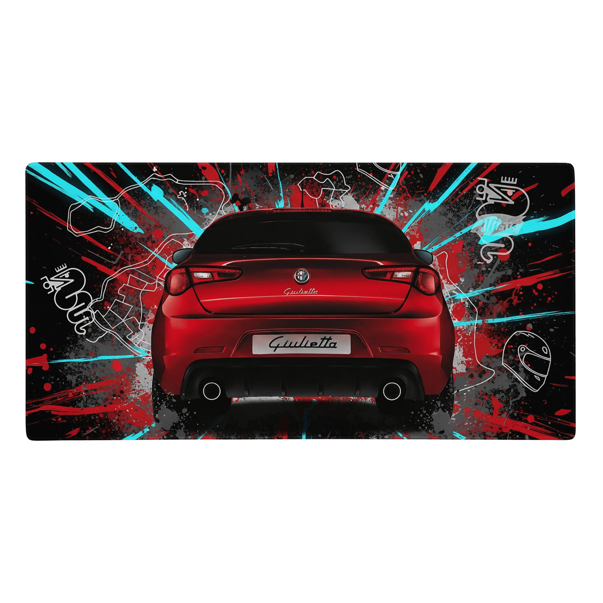 Tappetino Mouse Gaming Alfa Romeo Giulietta Quadrifoglio Verde | Design Ispirato alla Sportiva Iconica