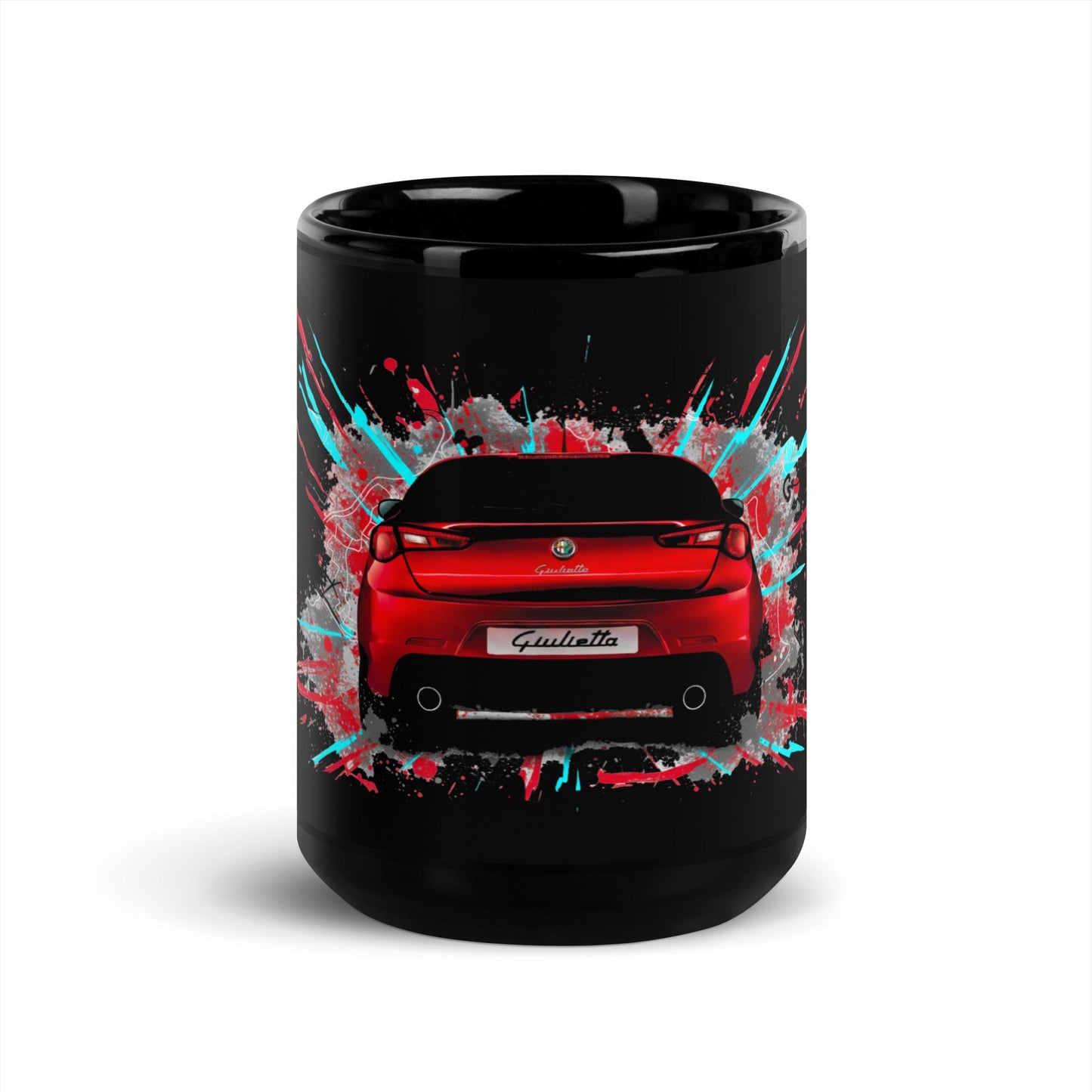 Tazza da tè personalizzata Alfa Romeo Giulietta Quadrifoglio Verde | Idea regalo per appassionati