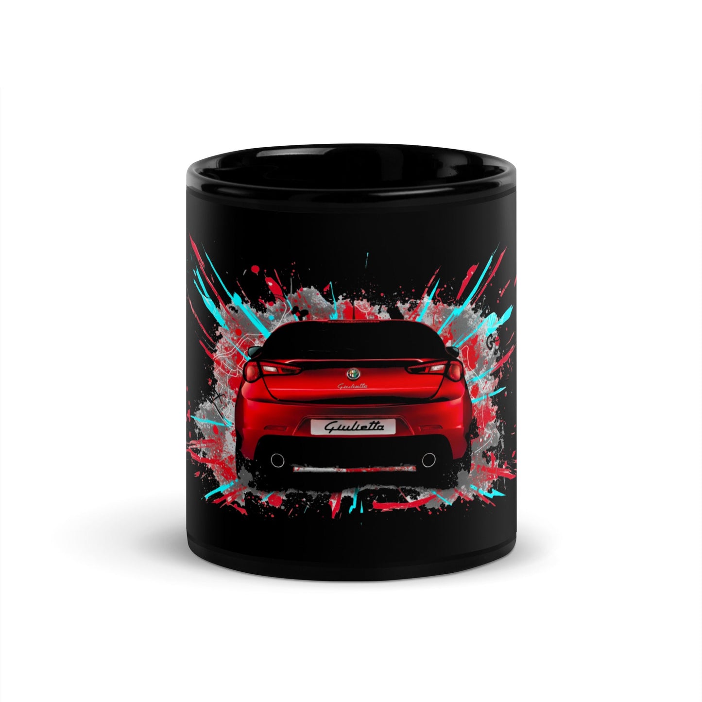 Tazza da tè personalizzata Alfa Romeo Giulietta Quadrifoglio Verde | Idea regalo per appassionati