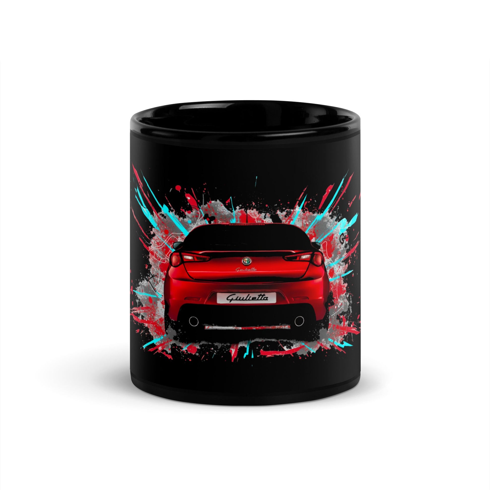 Tazza da tè personalizzata Alfa Romeo Giulietta Quadrifoglio Verde | Idea regalo per appassionati