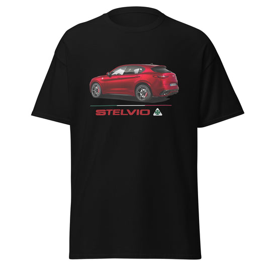 T-shirt Alfa Romeo Stelvio Quadrifoglio - Nero / S