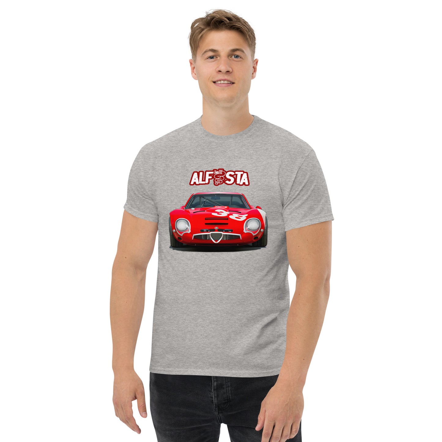 T-shirt Alfa Romeo TZ historic car vintage - maglietta