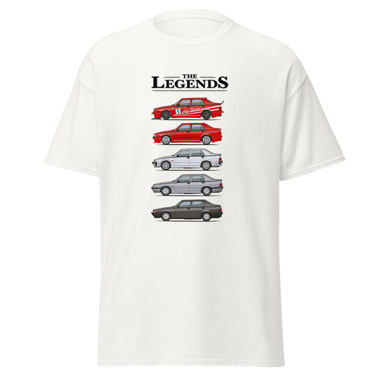 T-shirt Alfa Romeo 75 evoluzione dei modelli