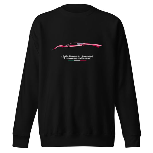 Alfa Romeo 33 Stradale new model crew neck sweatshirt