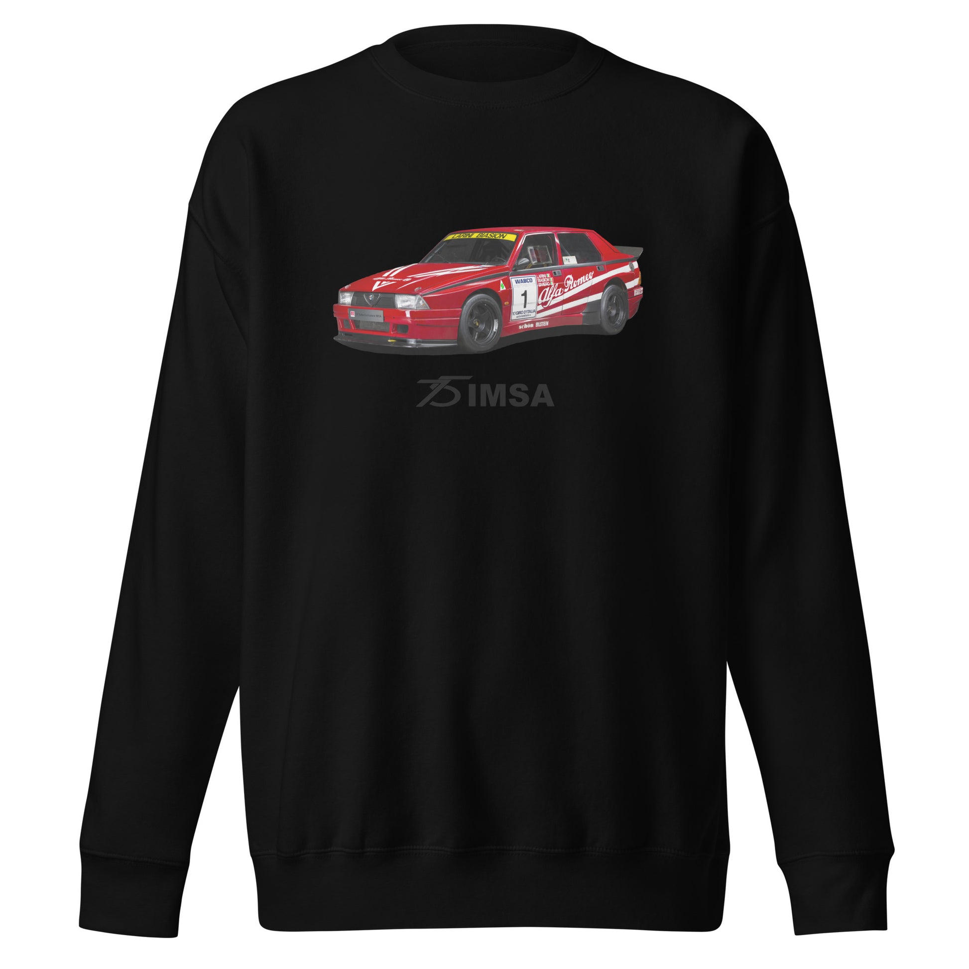 Felpa girocollo Alfa Romeo 75 IMSA - Nero / S