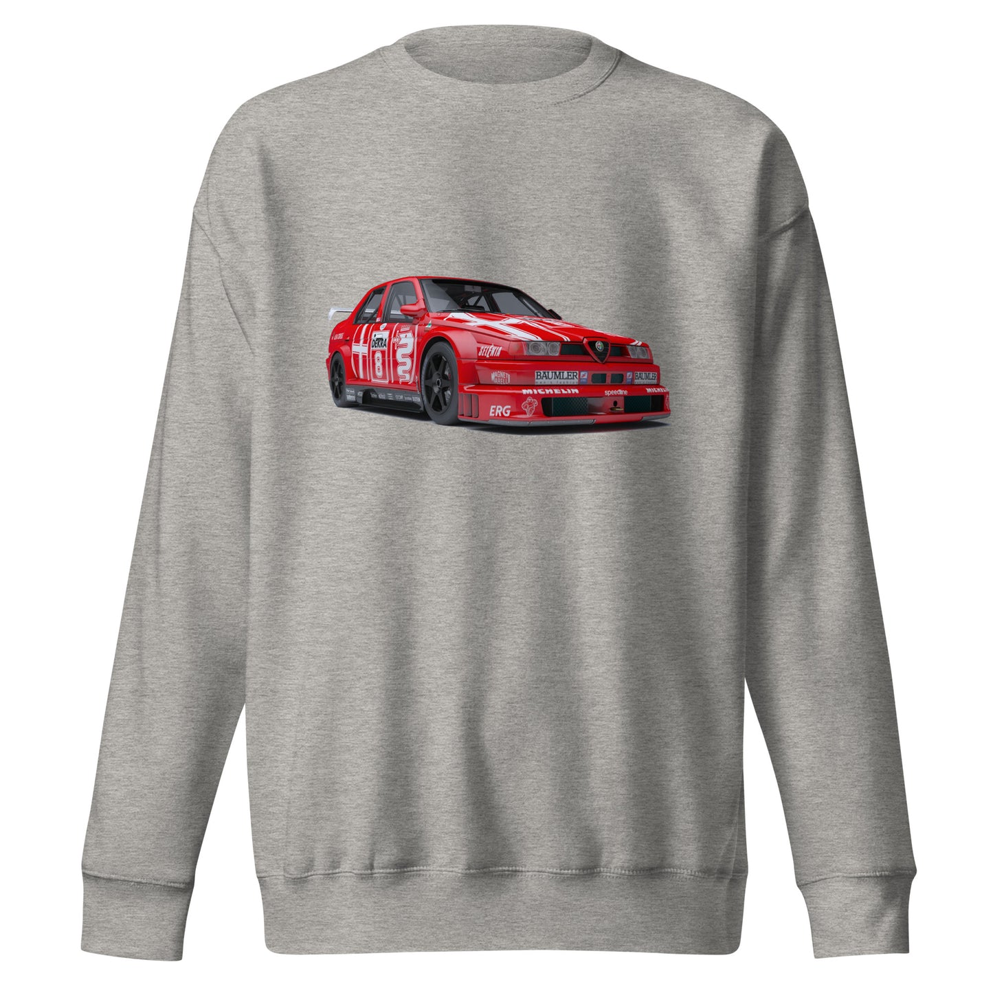 Alfa Romeo 155 v6 tdm Herren-Sweatshirt mit Rundhalsausschnitt