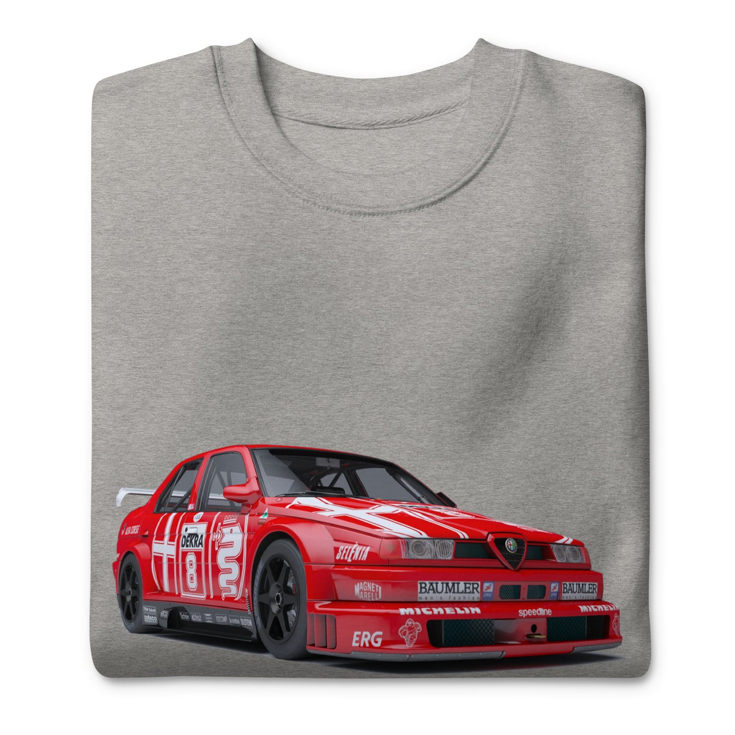 Alfa Romeo 155 v6 tdm Herren-Sweatshirt mit Rundhalsausschnitt