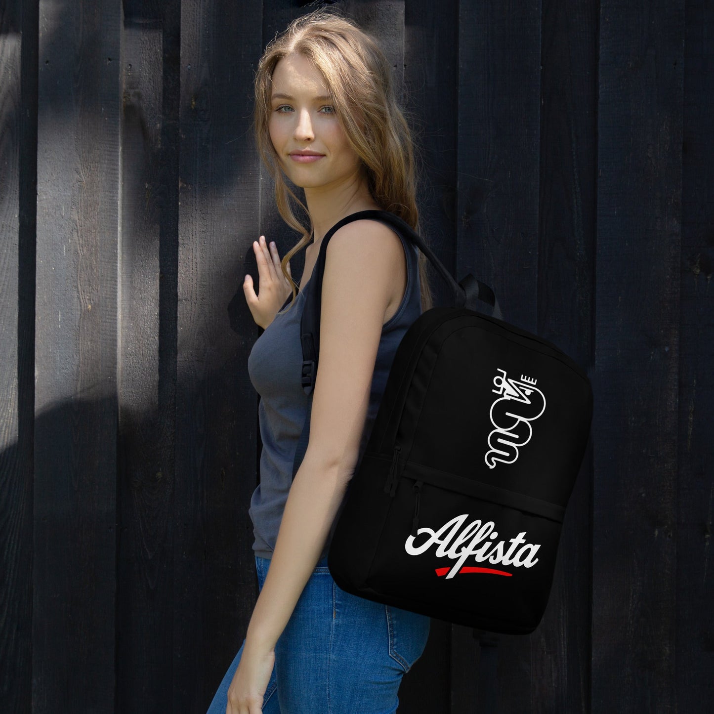 Zaino per Tempo Libero Scuola e Viaggio con Stampa Alfista - Per Appassionati Alfa Romeo