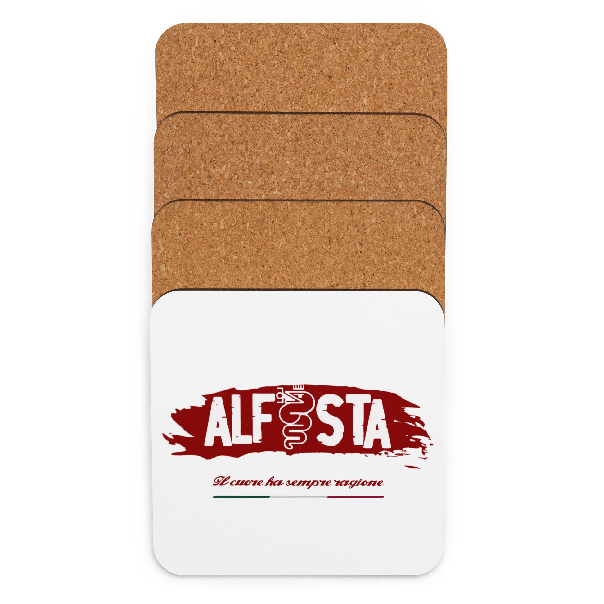 Sottobicchiere in sughero Alfa Romeo Alfista - Alfista Shop