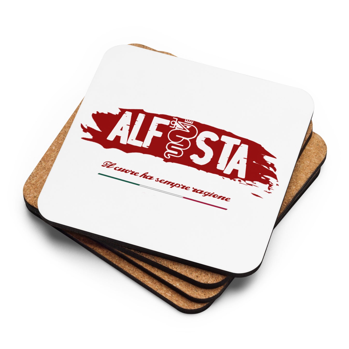 Sottobicchiere in sughero Alfa Romeo Alfista - Alfista Shop