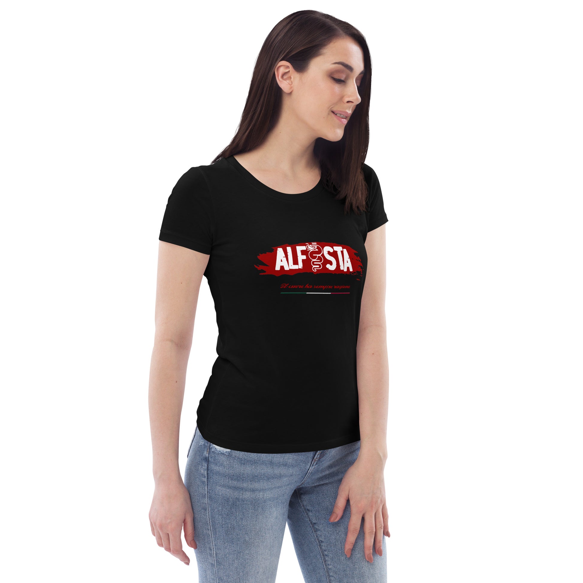 Tshirt ecologica aderente donna Alfista - Alfista Shop